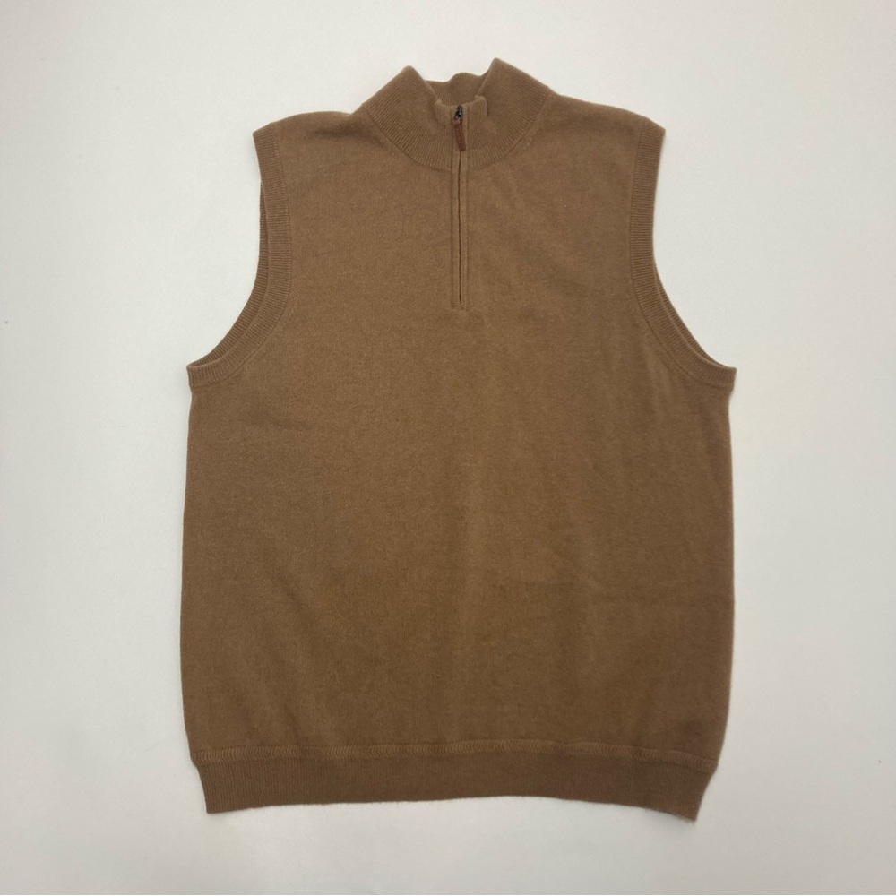 John W. Nordstrom Brown Sleeveless Sweater